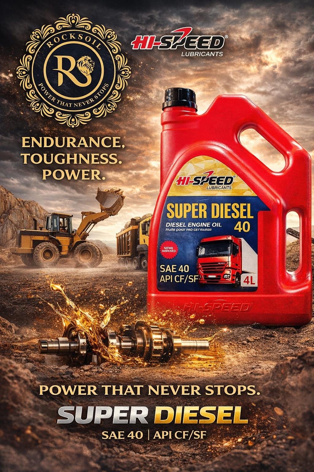 ROCKSOIL HI-SPEED SUPER DIESEL 40